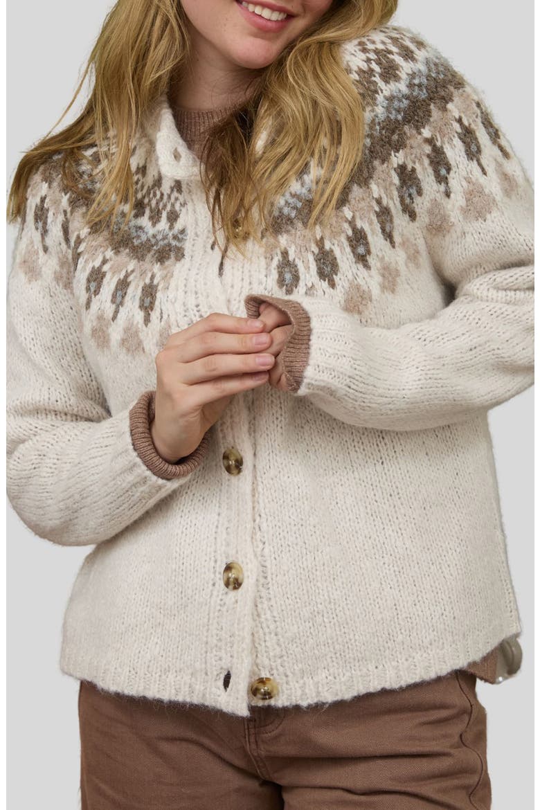 Pattern Cardigan, Main, color, IVORY MULTI