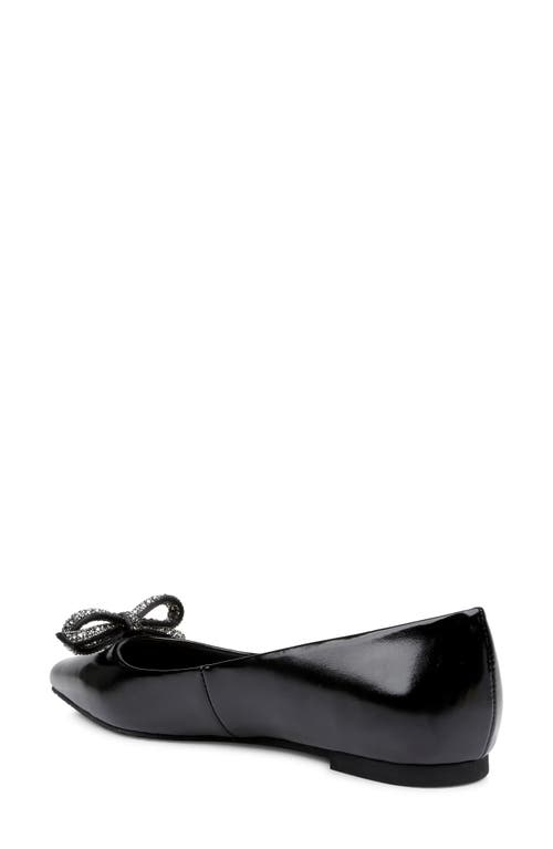 Jewel Badgley Mischka Hesther Flat In Black