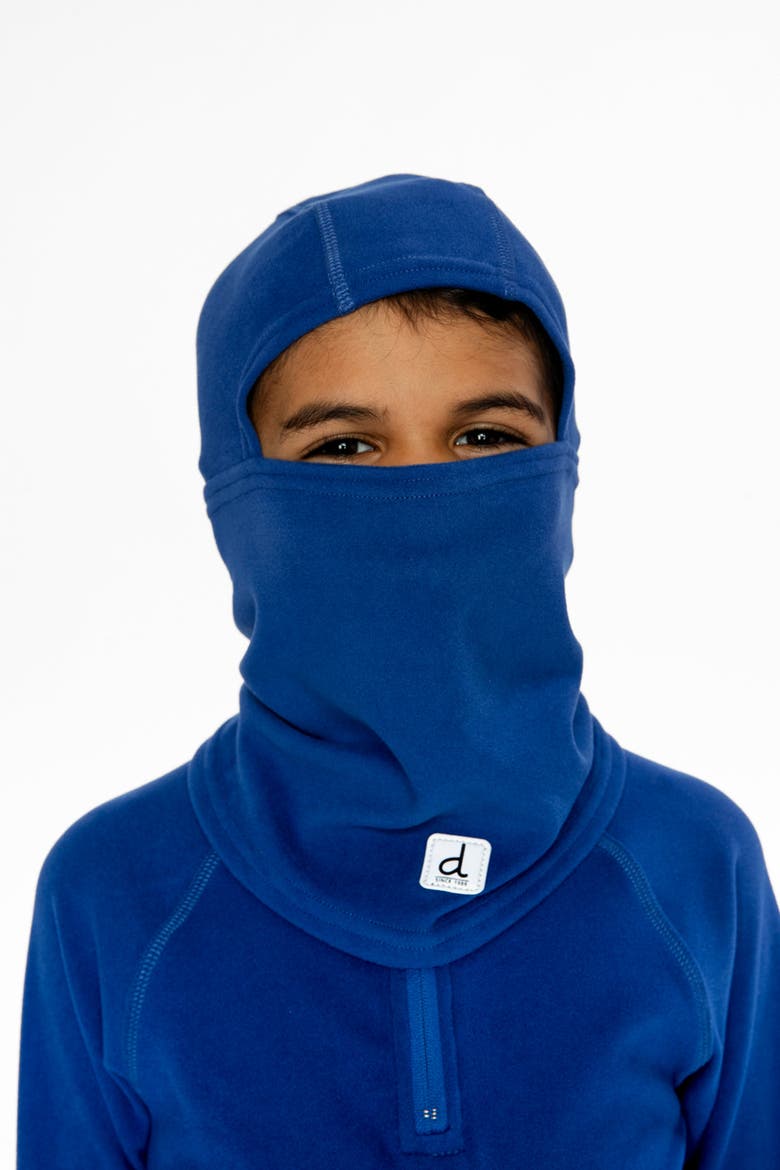 Brushed Jersey Reflective Patch Full Coverage Balaclava, Alternate, color, Royal Blue