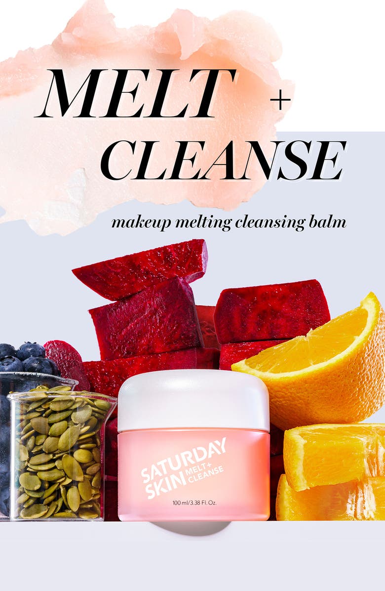 Saturday Skin Melt+Cleanse Makeup Melting Balm, Alternate, color, 