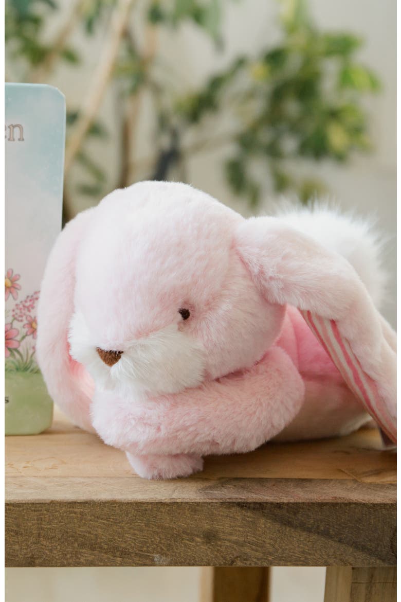 Little Nibble Blossom Bunny Plush Toy, Alternate, color, PINK