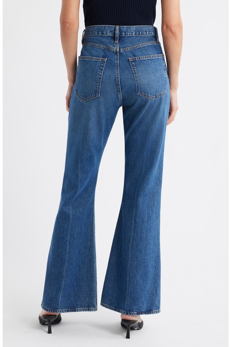 The Lax High Waist Flare Jeans, Alternate, color, PILOT