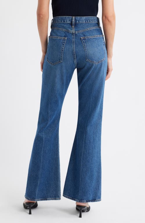 Frame The Lax High Waist Flare Jeans In Blue