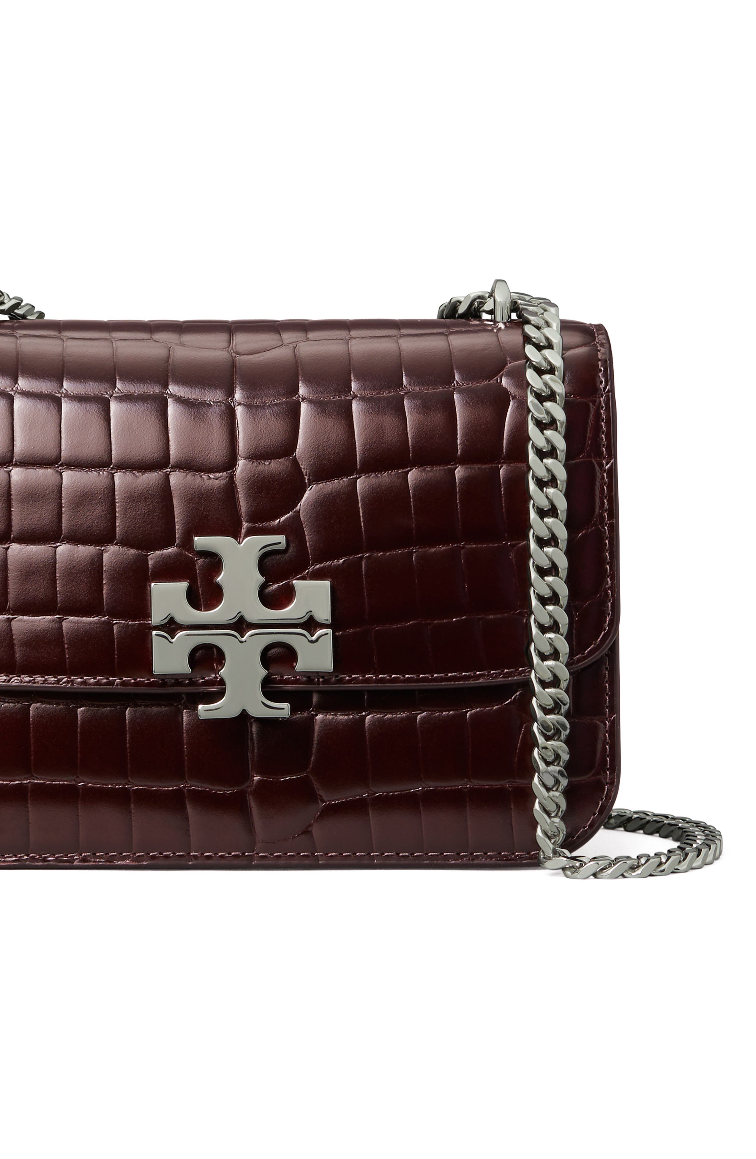 Small Eleanor Convertible Croc Embossed Leather Shoulder Bag, Alternate, color, ALBAROSSA
