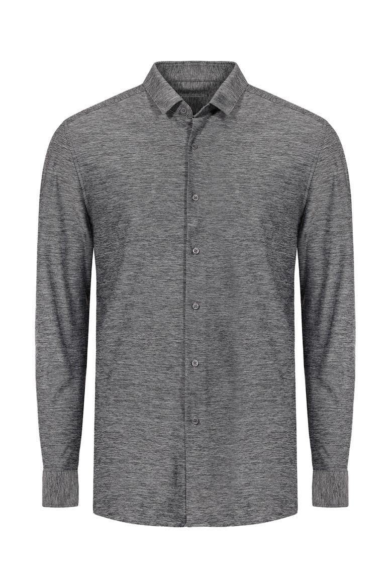 New Melange Long Sleeve Tech Shirt, Alternate, color, Grey