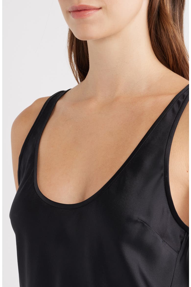 Veya Sleeveless Silk Top, Alternate, color, BLACK