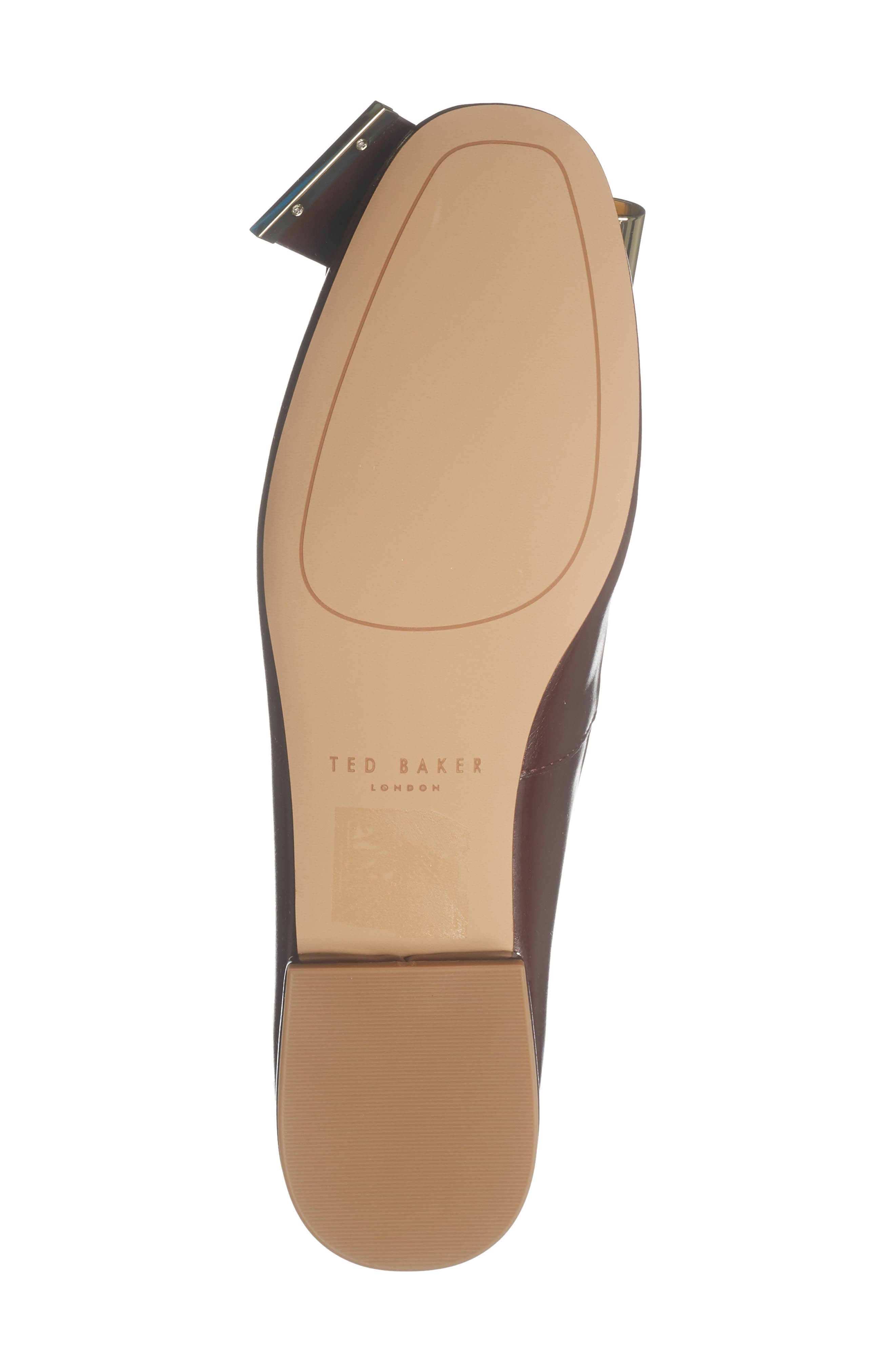 Darcy Bow Flat, Alternate, color, BORDEAUX