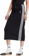 adidas Originals Three-Stripe Knit Midi Skirt