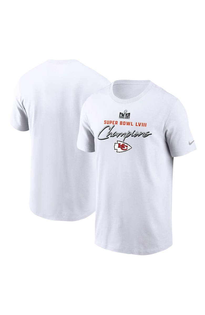Nike Men's Nike White Kansas City Chiefs Super Bowl LVIII Champions Classic T-Shirt, Main, color, 