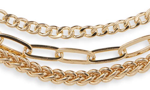 Panacea Layered Chain Necklace In Gold