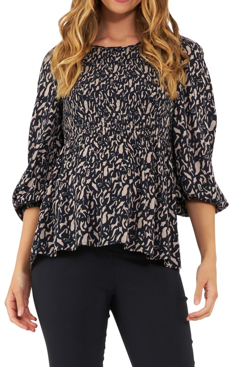 Ripe Maternity Izzie Shirred Maternity Top, Main, color,