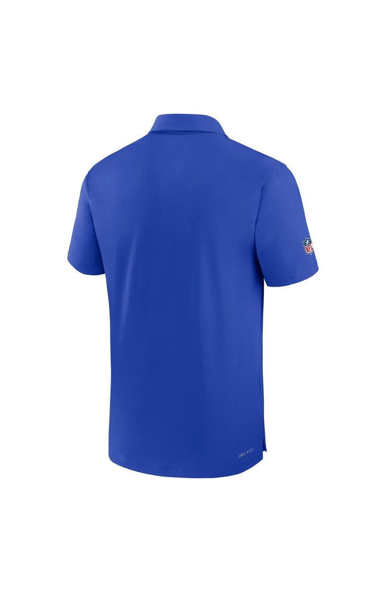 Nike Men's Nike Royal Los Angeles Rams Sideline Coaches Performance Polo, Alternate, color, Royal