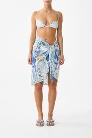 Camilla Woven Short Sarong With Tassels