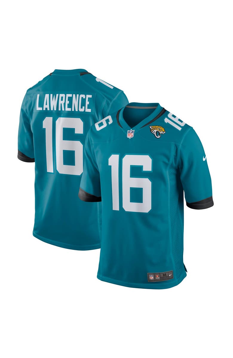 Nike Youth Nike Trevor Lawrence Teal Jacksonville Jaguars Game Jersey, Alternate, color, Teal