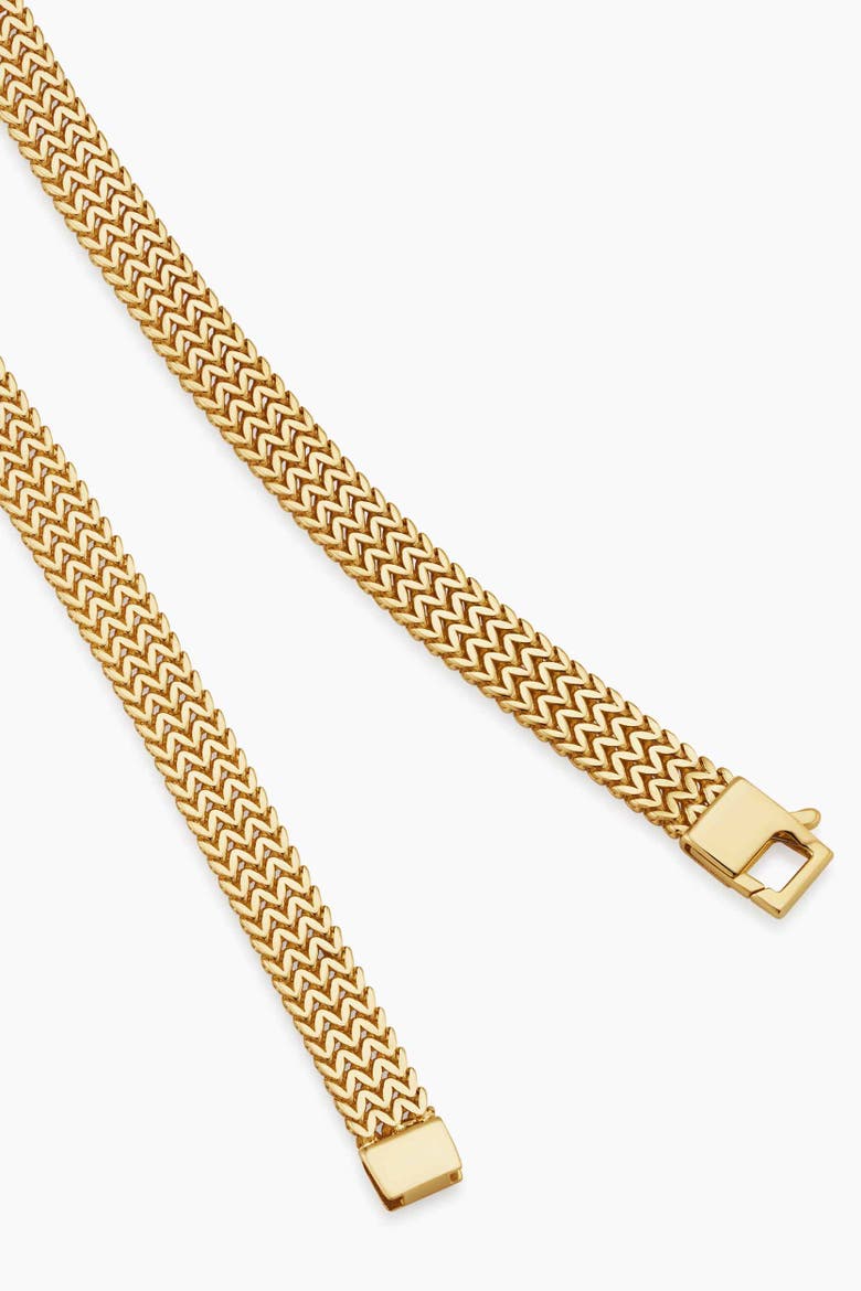 14K Gold Chevron Bracelet, Alternate, color, Yellow Gold
