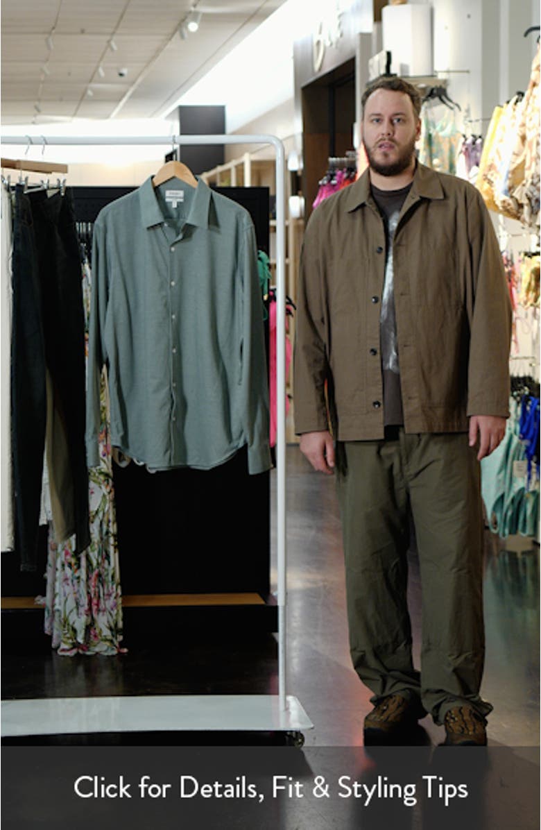 Wear to Work Slim Fit Cotton Blend Piqué Performance Button-Up Shirt, sales video thumbnail