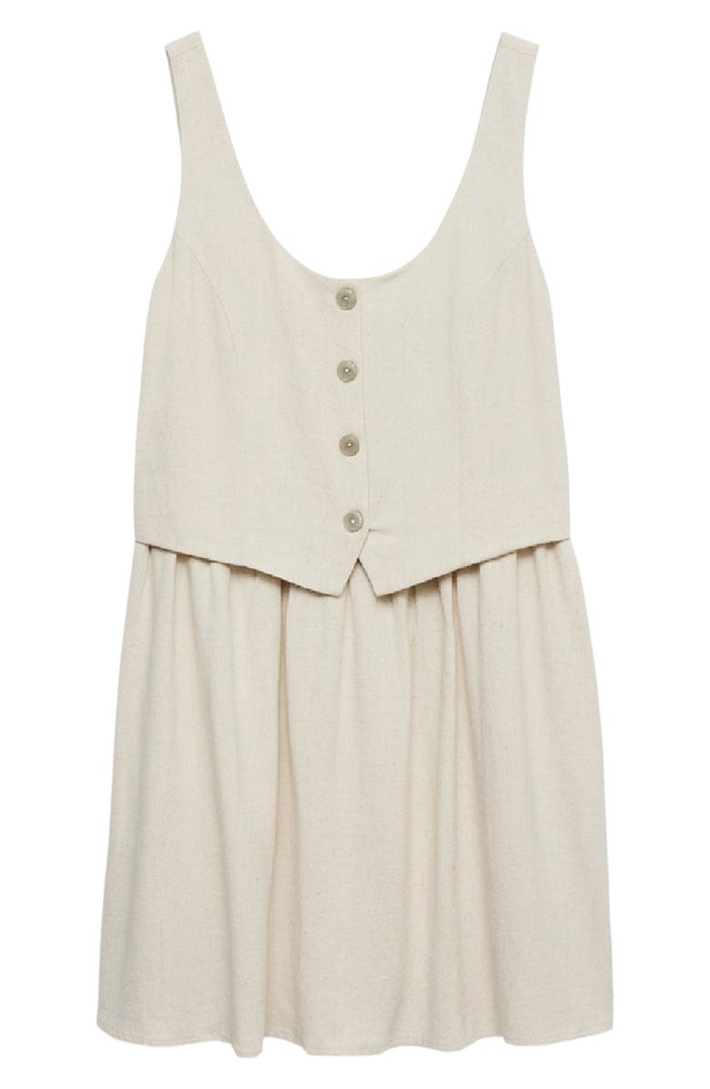 VERO MODA Sisse Sleeveless Dress, Alternate, color, Oatmeal Detail Melange