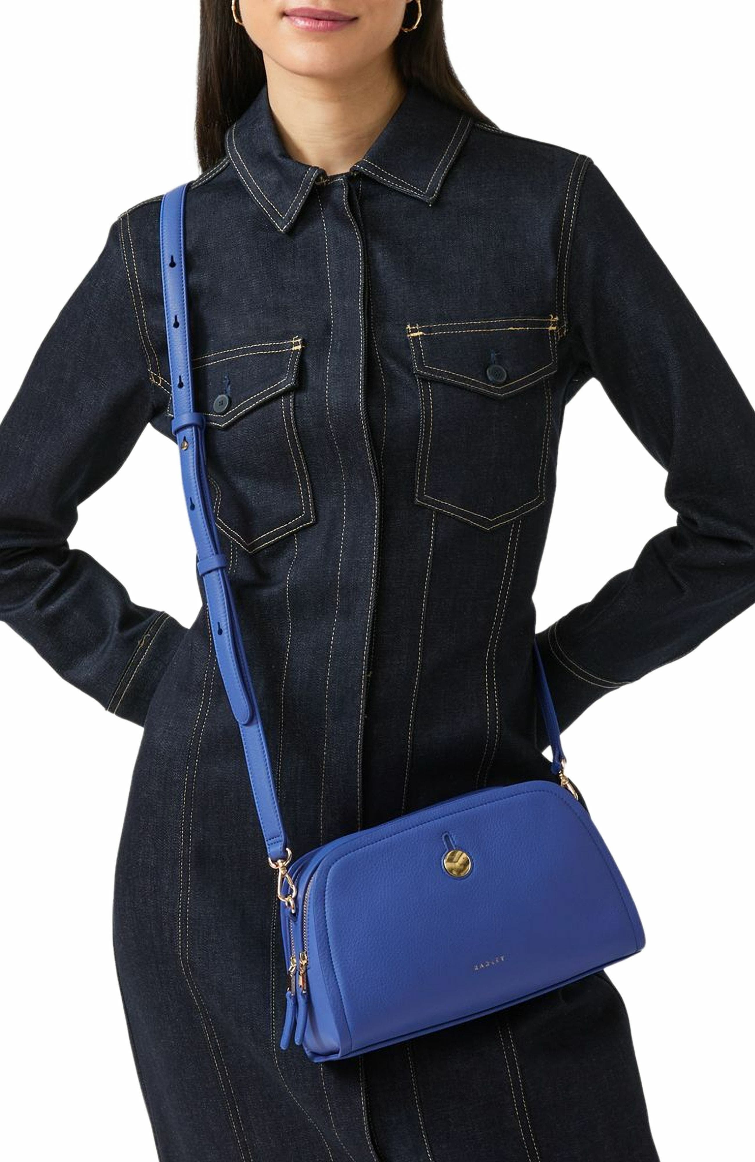 Bathurst Mews Small Ziptop Crossbody Bag, Alternate, color, Yves Blue