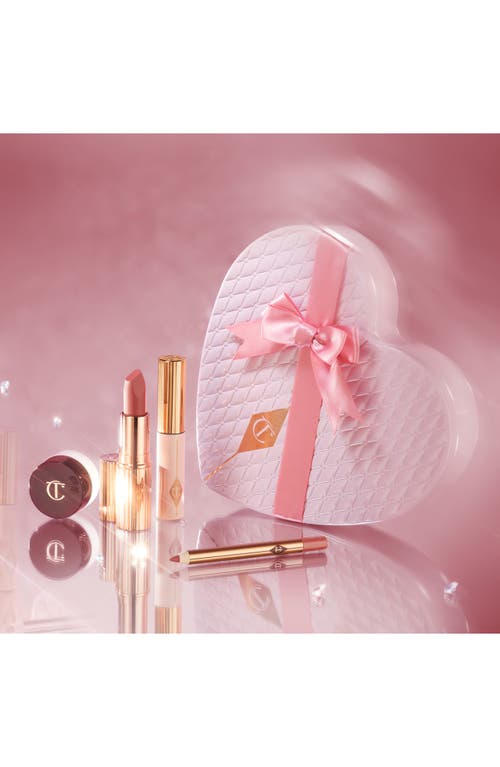 Charlotte Tilbury Pillow Talk Icons On The Go Lip Kit $85 Value In Pink
