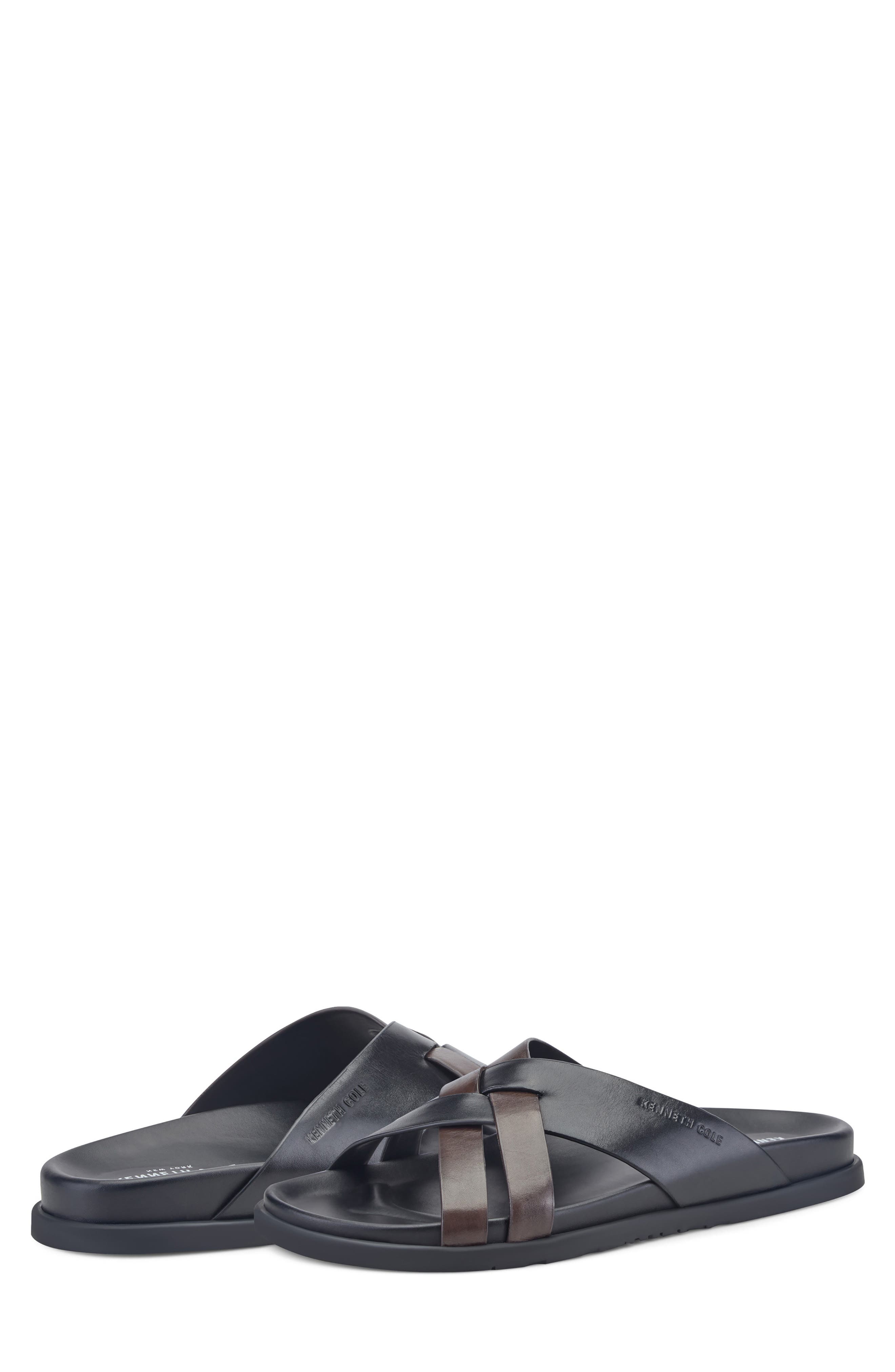 Kenneth Cole New York Wooper Slide Sandal, Alternate, color, Black/ Ganache