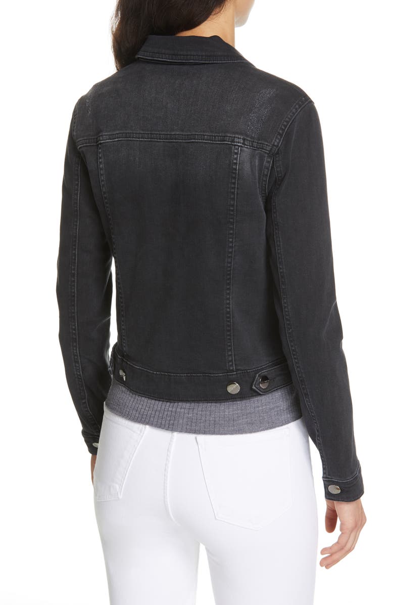 Ted Baker London Chinta Embellished Denim Jacket, Alternate, color,