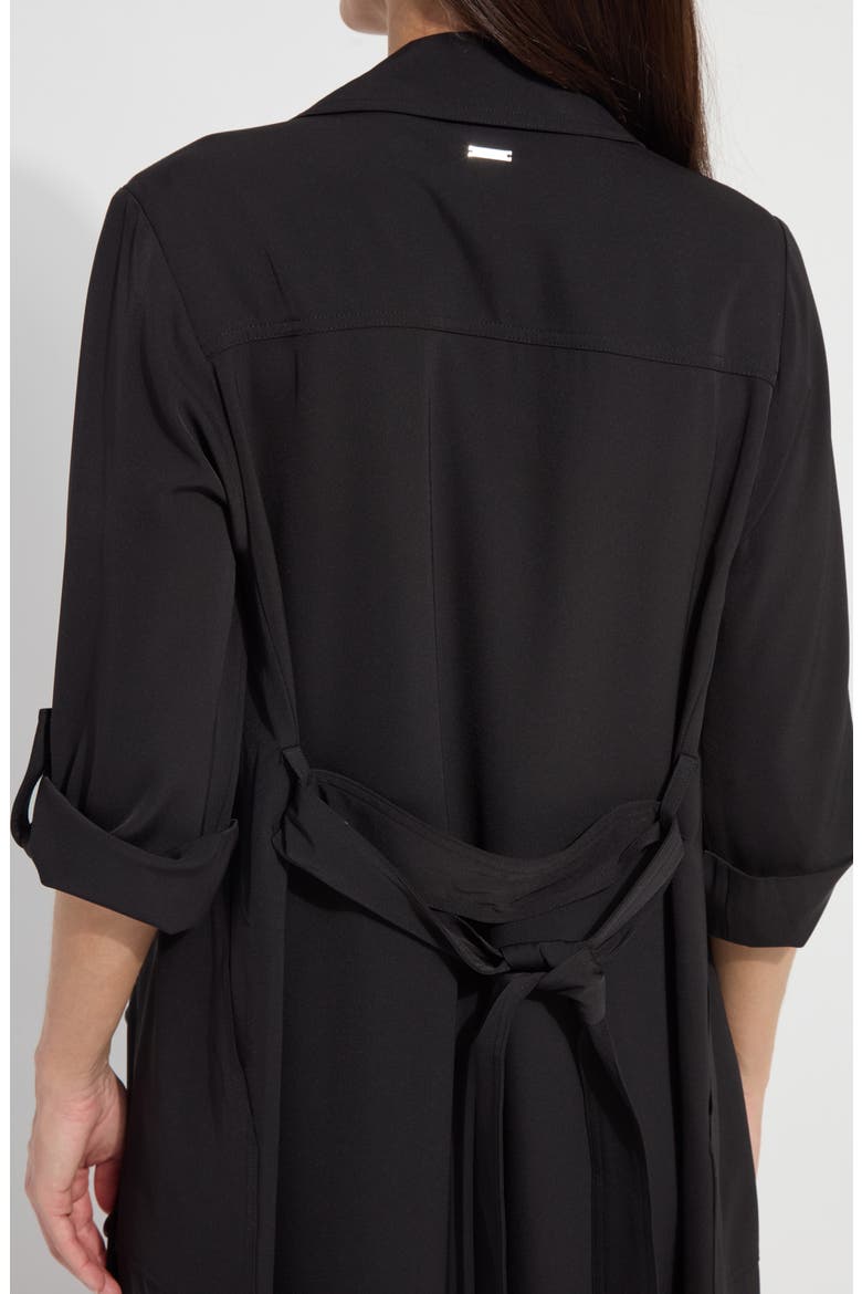 Ellison Convertible Trench Dress, Alternate, color, BLACK