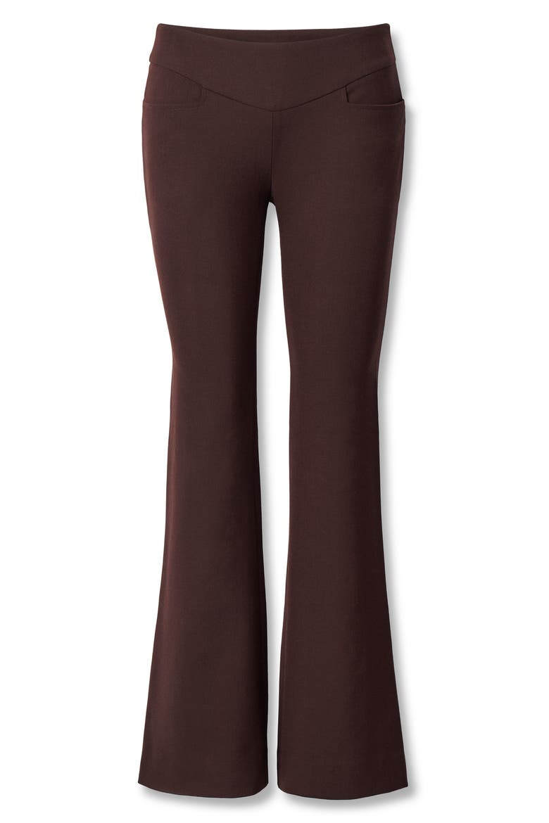Demi Flare Leg Pants, Alternate, color, BURGUNDY