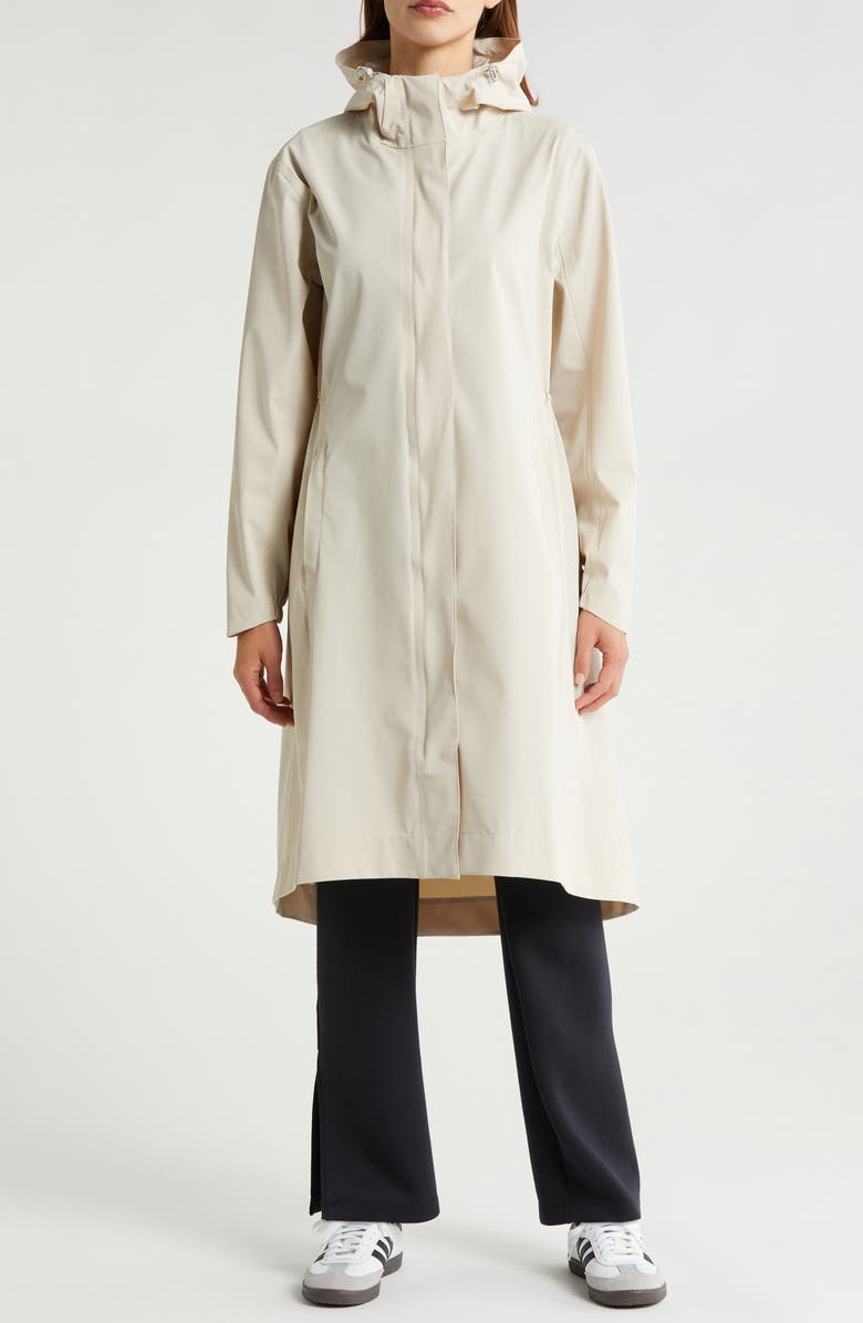 Zella Journey Water Resistant Raincoat, Alternate, color, Grey Moonbeam