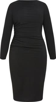 City Chic Kora Long Sleeve Dress