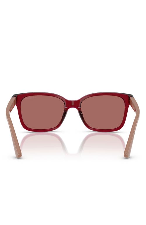 Vogue 49mm Rectangular Sunglasses In Dark Violet