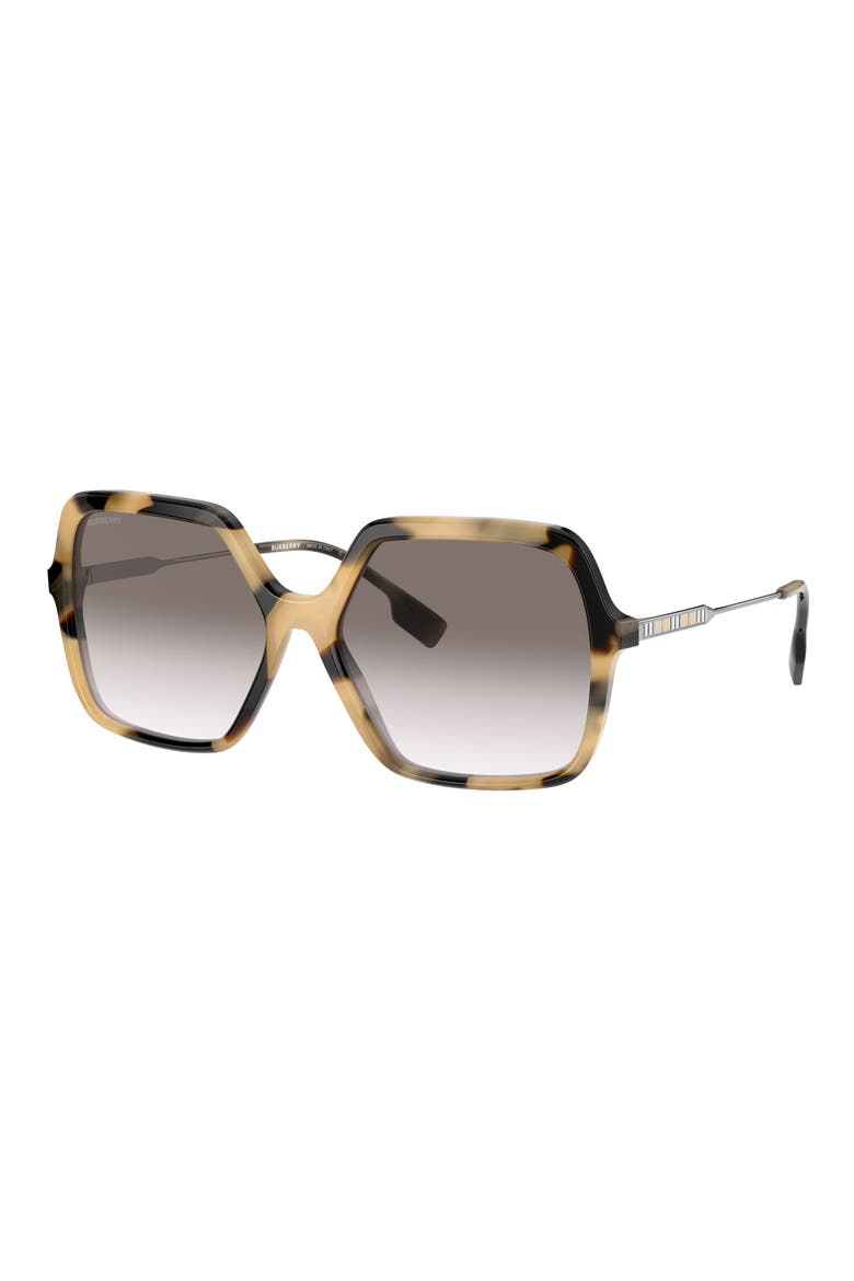 59mm Square Sunglasses, Alternate, color, BROWN/ GREEN GRADIENT
