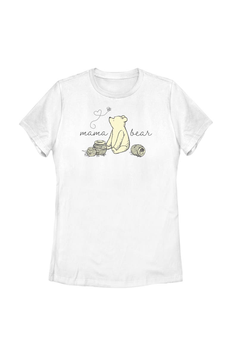 Winnie the Pooh Women's Winnie the Pooh Mama Bear  Graphic T-Shirt, Main, color, White