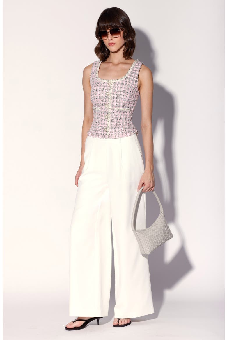 Francine Tweed Top, Alternate, color, CAROUSEL TWEED