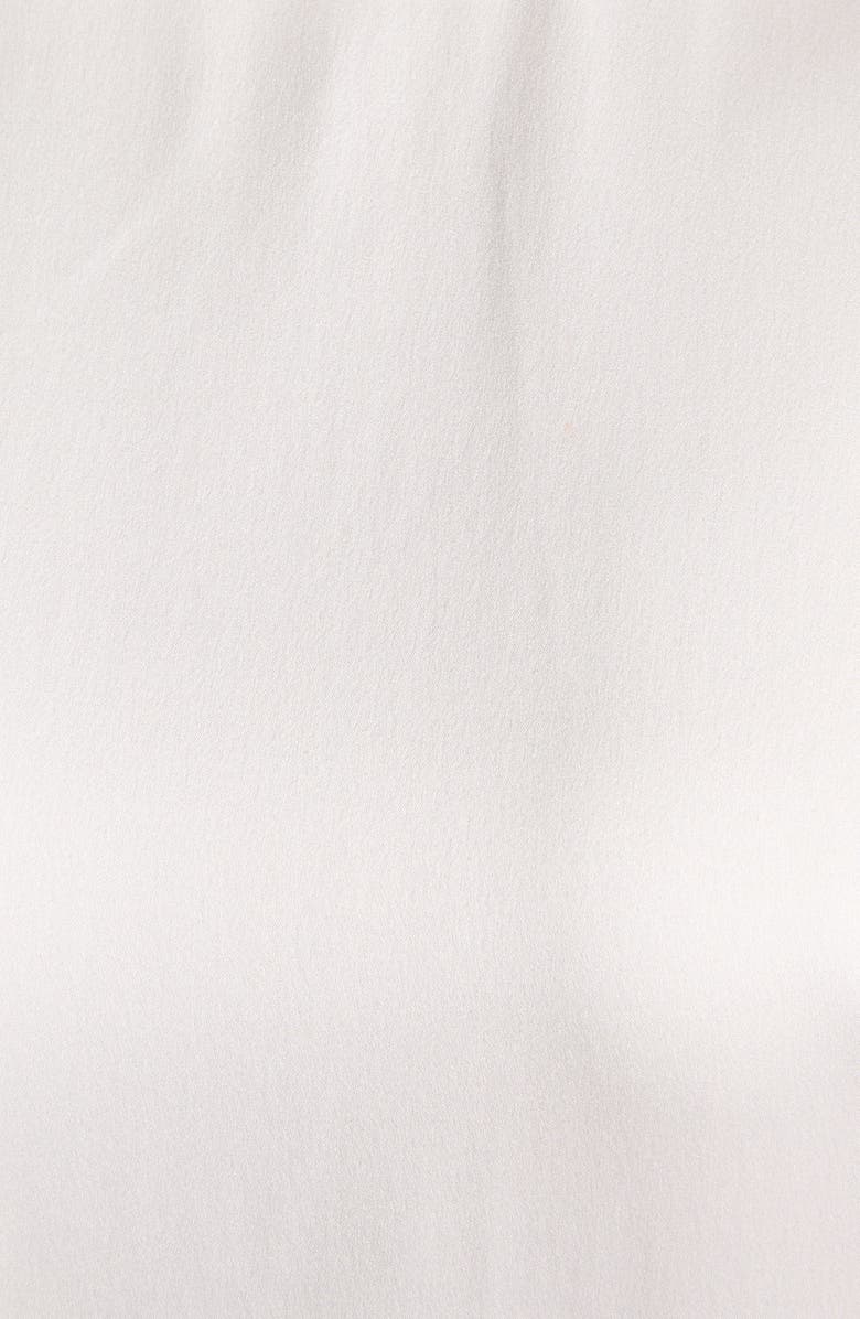 Bottega Veneta Scarf Detail Stretch Silk Satin Top, Alternate, color, 9000 White