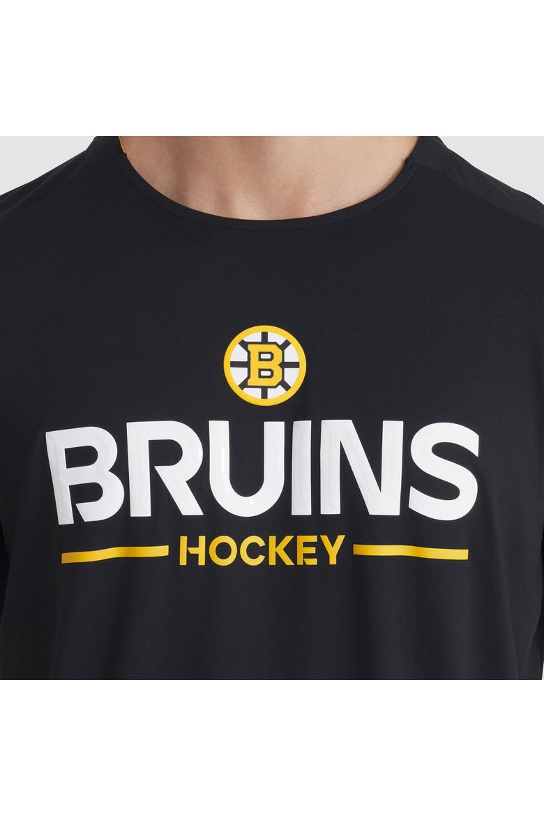 Men's Fanatics Black Boston Bruins Authentic Pro Rink Tech T-Shirt, Alternate, color, Black