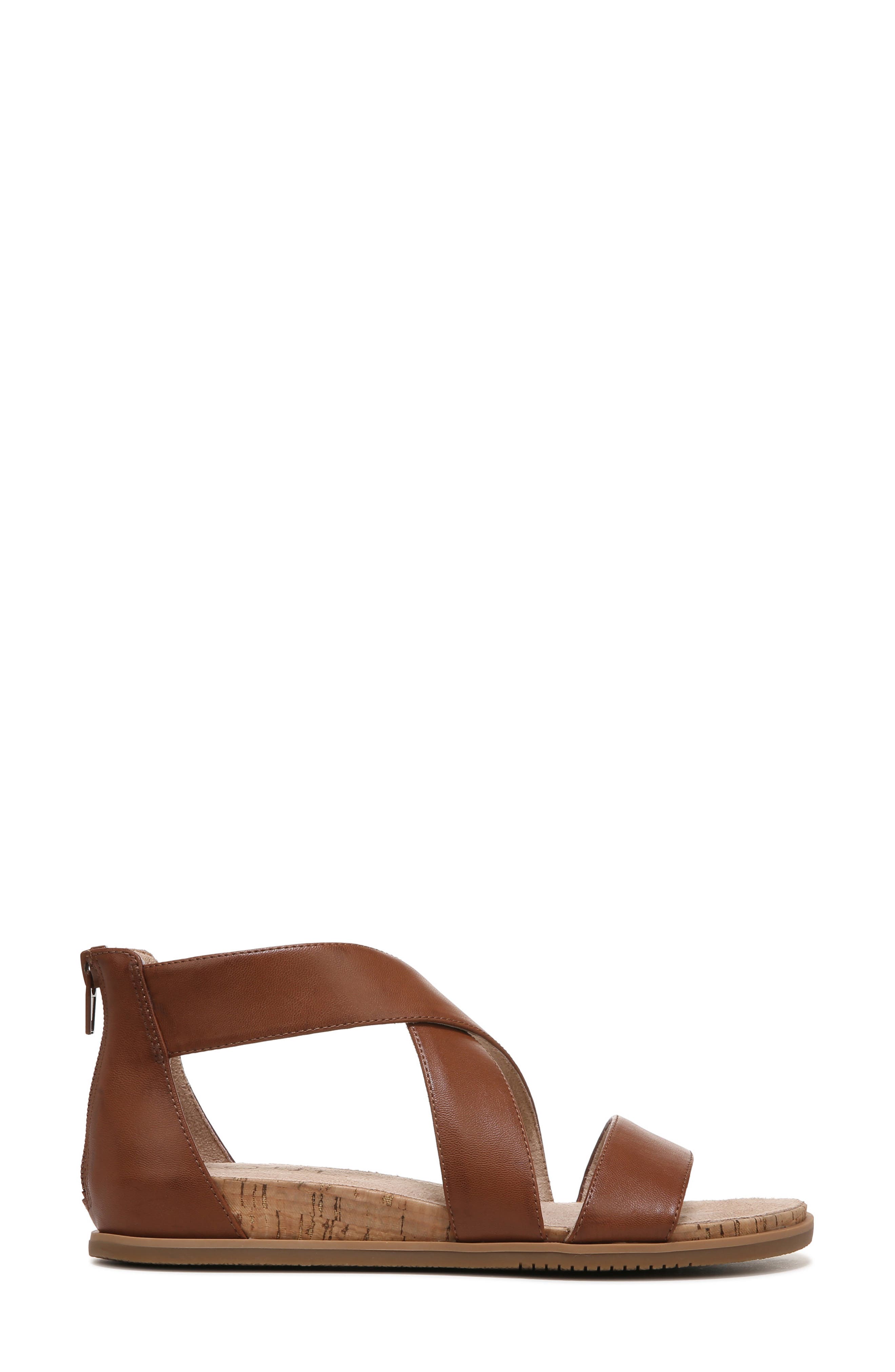 Cindi Strappy Sandal, Alternate, color, TOFFEE BROWN SMOOTH SYNTHETIC