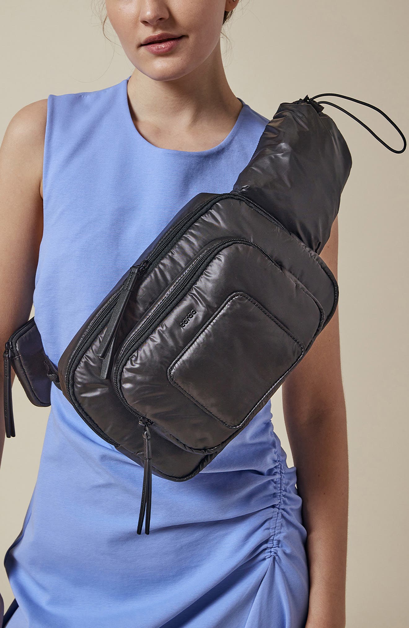 Caraa Changing Belt Bag, Alternate, color, Black