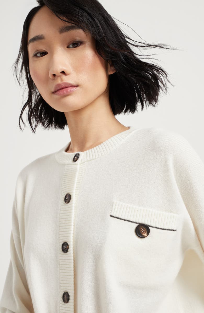 Brunello Cucinelli Cardigan with monili, Alternate, color, 