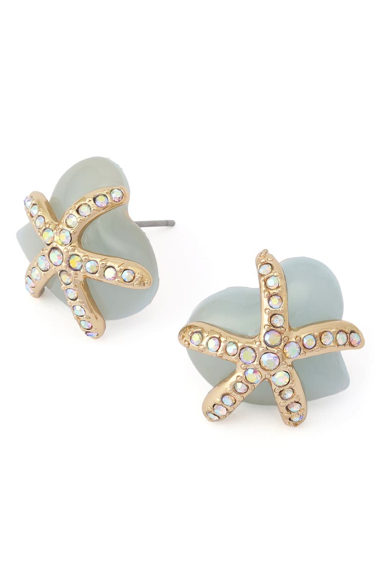 Betsey Johnson Sea Star Stud Earrings, Alternate, color, 