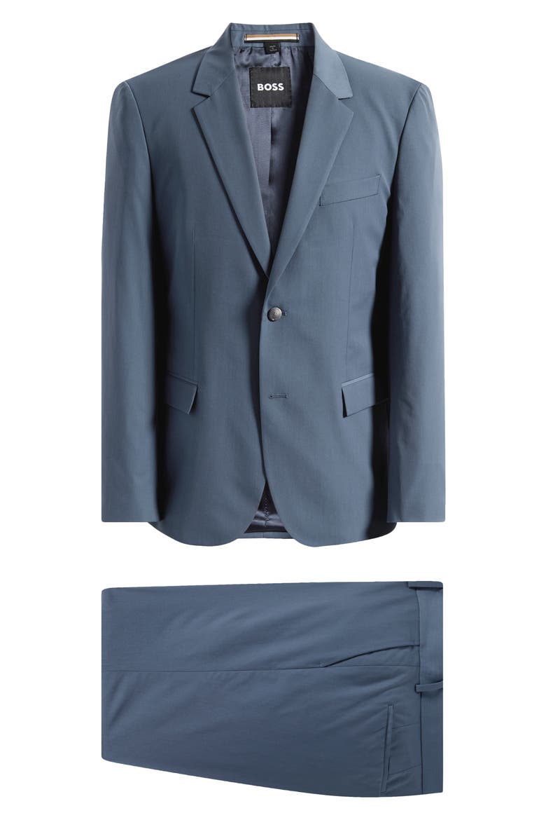 Houston Slim Fit Dark Blue Suit, Main, color, BLUE