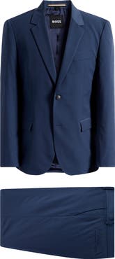 BOSS Houston Slim Fit Dark Blue Suit