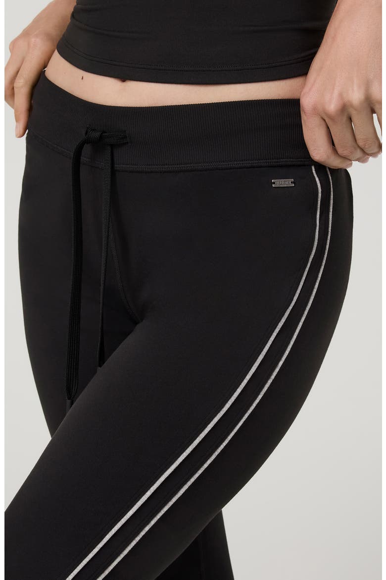 Halo Slim Flare Retro Pants, Alternate, color, SOLID BLACK