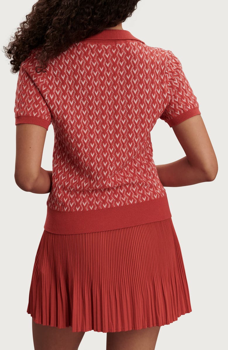 Varley Ezrella Polo Sweater, Alternate, color, Baked Apple