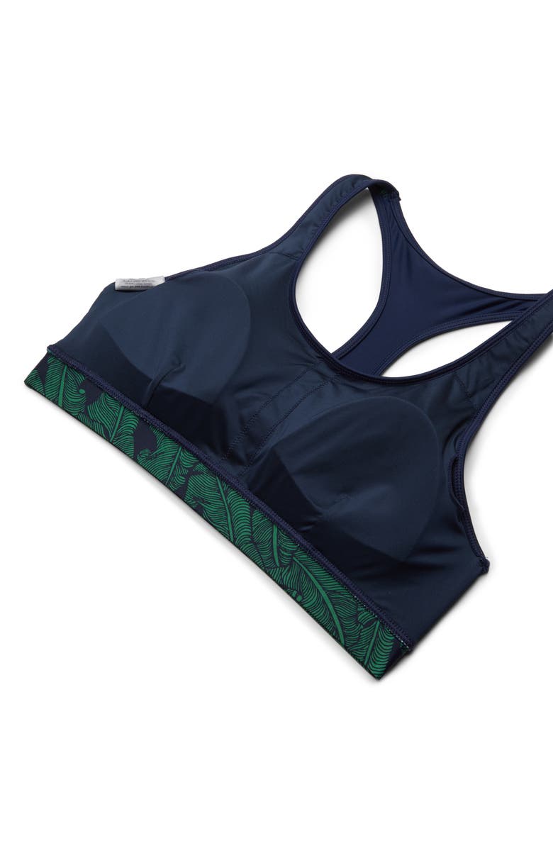 The Upside Anna Palm Leaf Sports Bra, Alternate, color, 