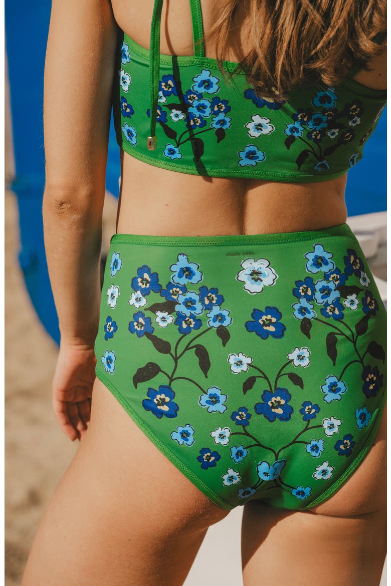 Tropical Escape Reversible Bikini Bottom, Alternate, color, Green
