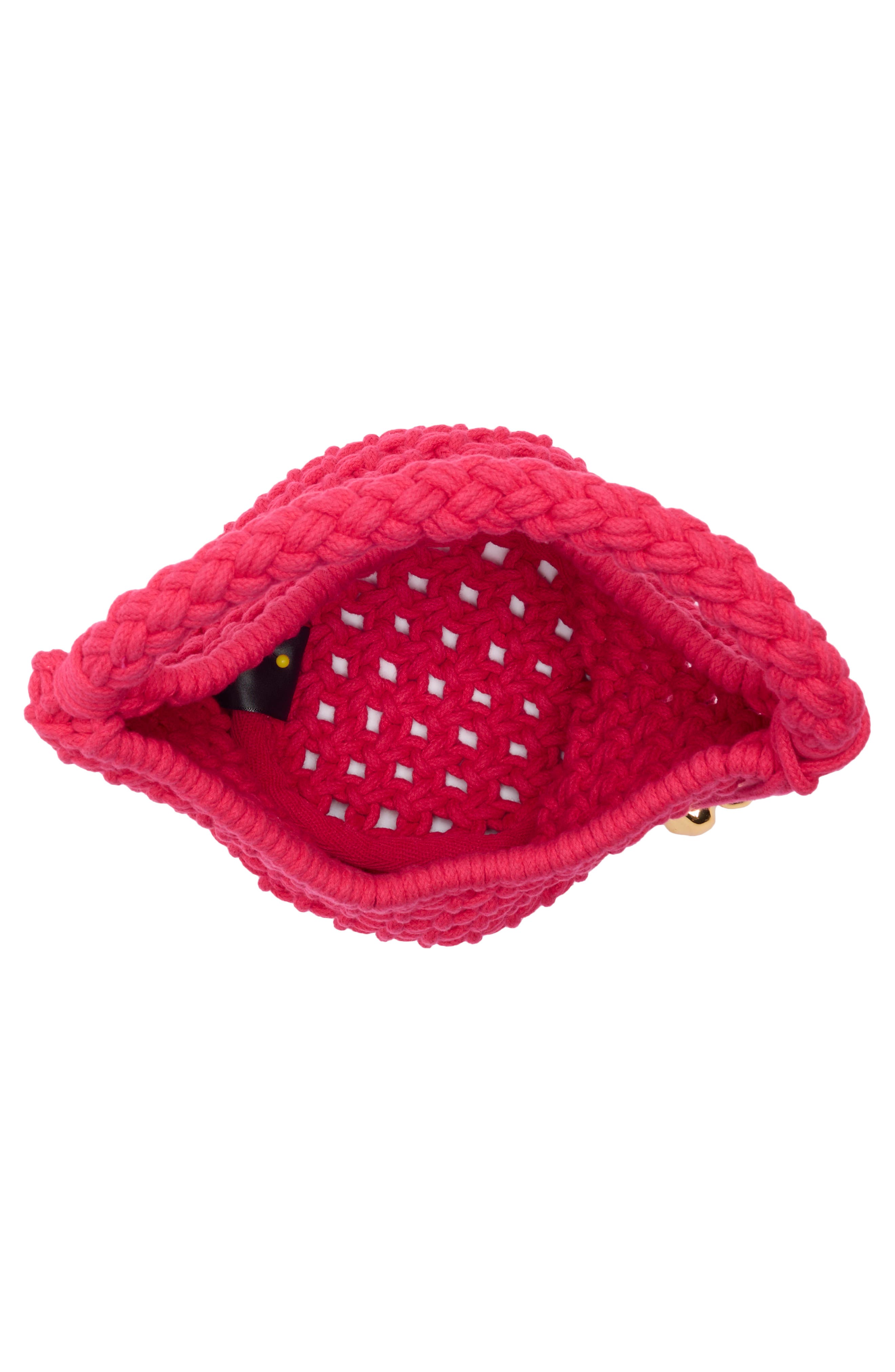 Madewell Braided Rope Pouchette, Alternate, color, Watermelon