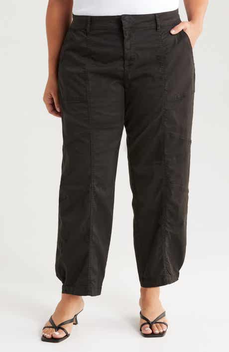 Sahara Tapered Stretch Cotton Utility Pants