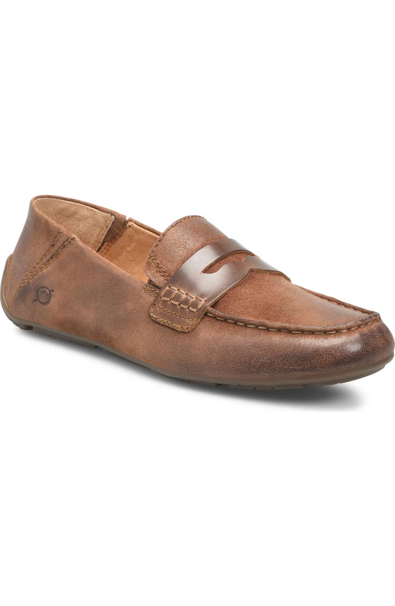 Børn Marcel Penny Loafer, Main, color, Rust/ Dark Brown