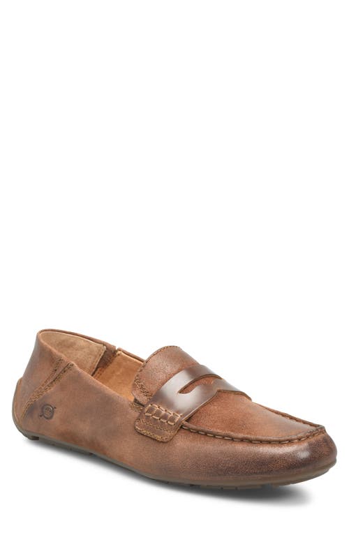 Børn Marcel Penny Loafer in Rust/Dark Brown 