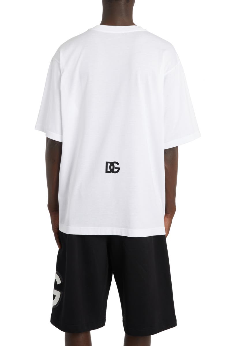 Dolce&Gabbana DG Logo Graphic T-Shirt, Alternate, color, W0800 Bianco Ottico